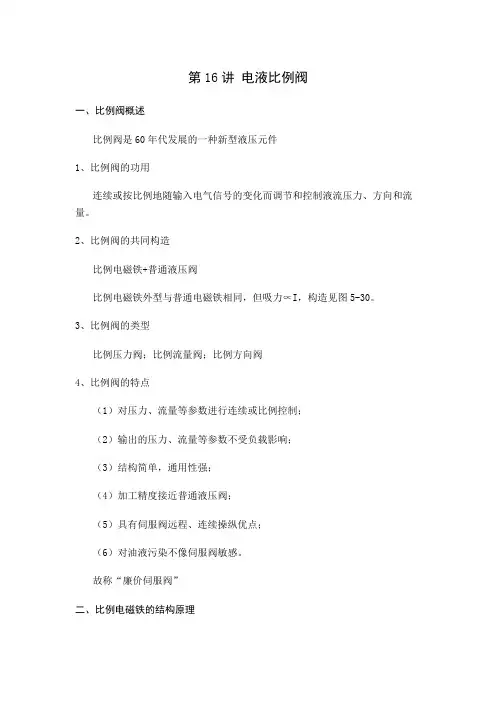 电液比例阀