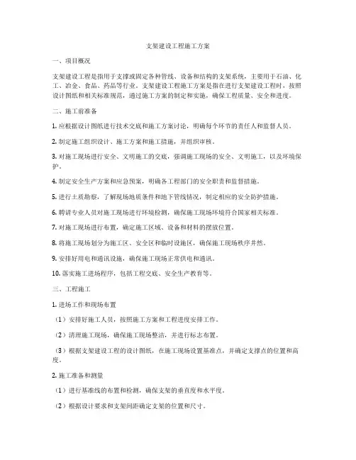 支架建设工程施工方案