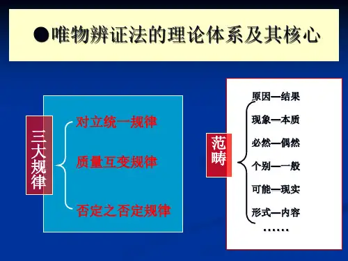 《马克思主义基本原理概论》对立统一规律