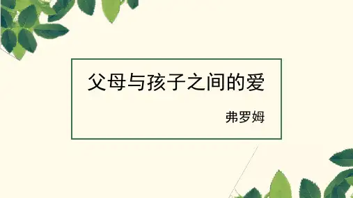 《父母与孩子之间的爱》课件15张