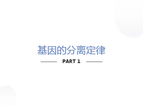 基因分离定律的应用