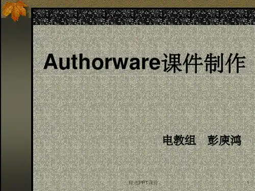 Authorware完整制作ppt课件