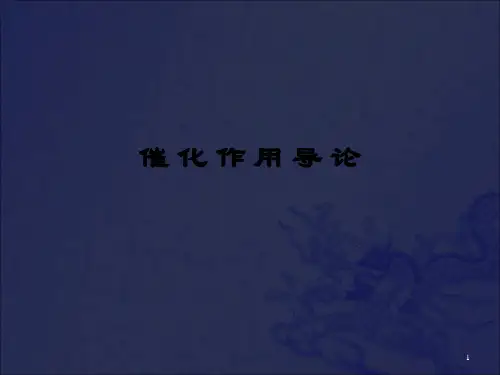 催化作用导论 第三章 多相催化反应动力学_OK