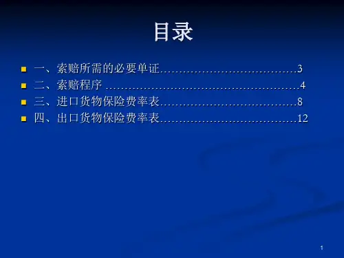 进出口货运保险索赔指南