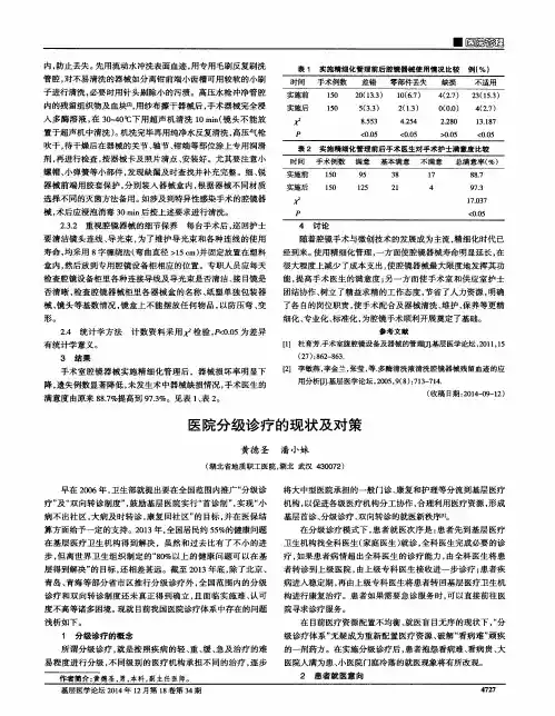 医院分级诊疗的现状及对策