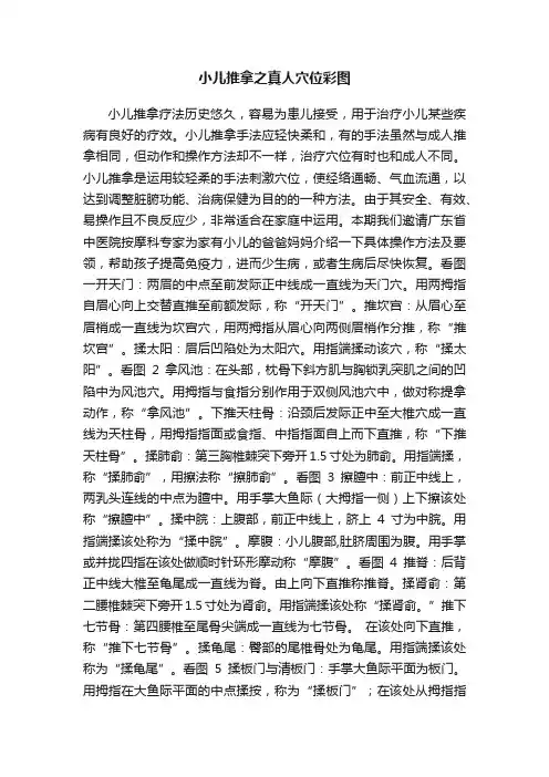 小儿推拿之真人穴位彩图