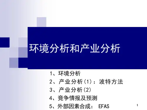 环境分析报告和产业分析报告ppt课件