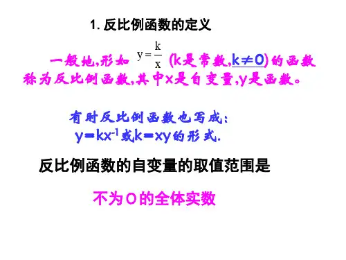 课件-反比例函数复习.ppt