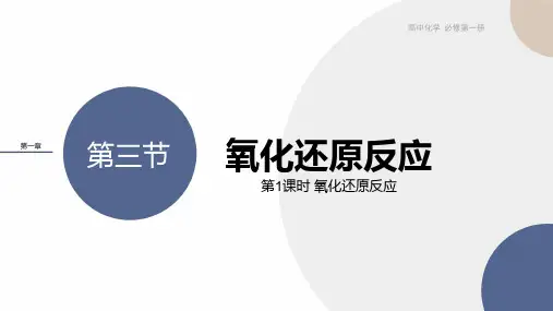 氧化还原反应PPT课件