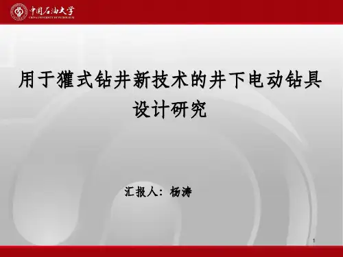 井下电动钻具ppt课件