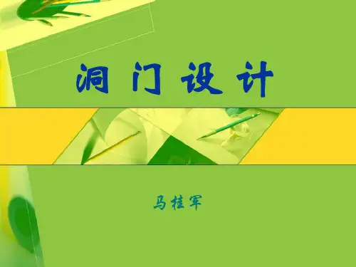 隧道洞门设计