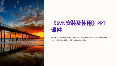 《SVN安装及使用》课件