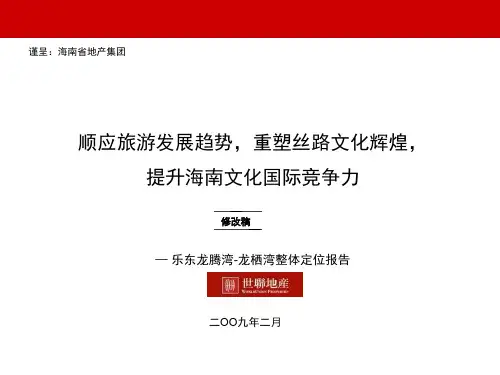 世联_海南乐东龙腾湾_龙栖湾旅游地产整体定位报告_175PPT