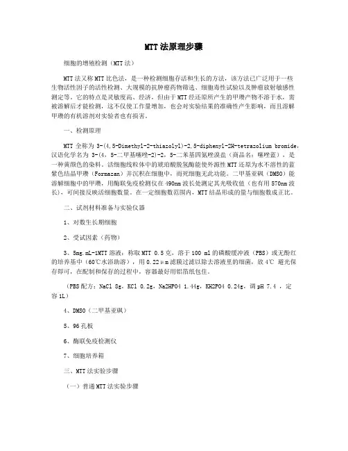 MTT法原理步骤