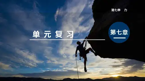 八年级下册物理    第七章     力    小结与复习