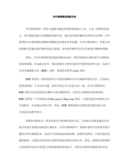 贝叶斯网络的采样方法(六)