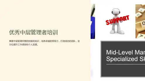 优秀中层管理者培训