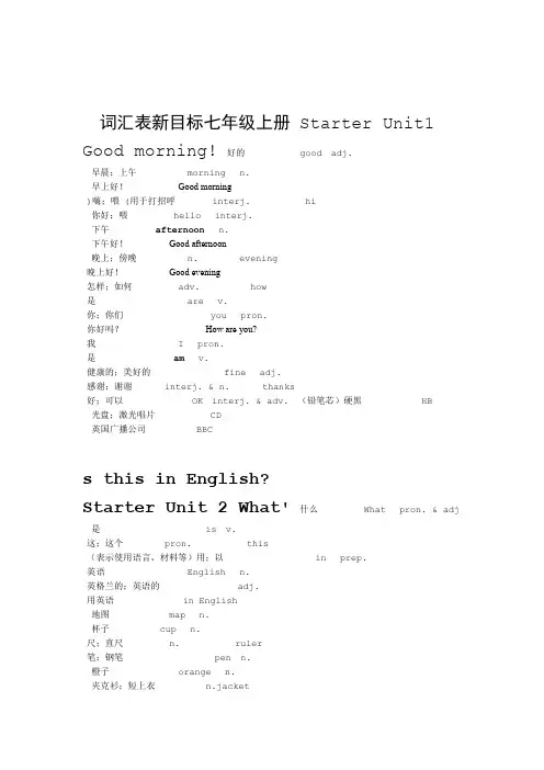 完整word版初中英语所有单词