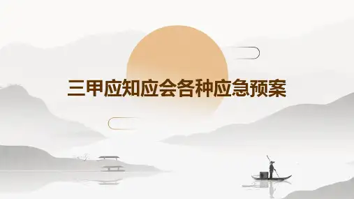 三甲应知应会各种应急预案