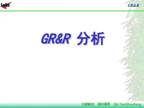 GRR培训完整版教程PPT课件