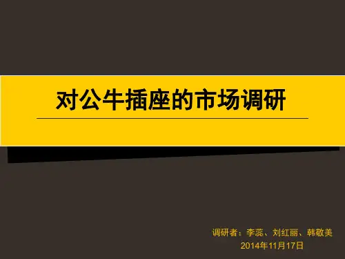 公牛插座市场调研报告