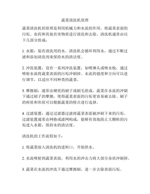 蔬菜清洗机原理
