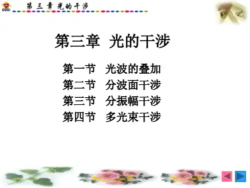 第三章  光的干涉 波动光学课件