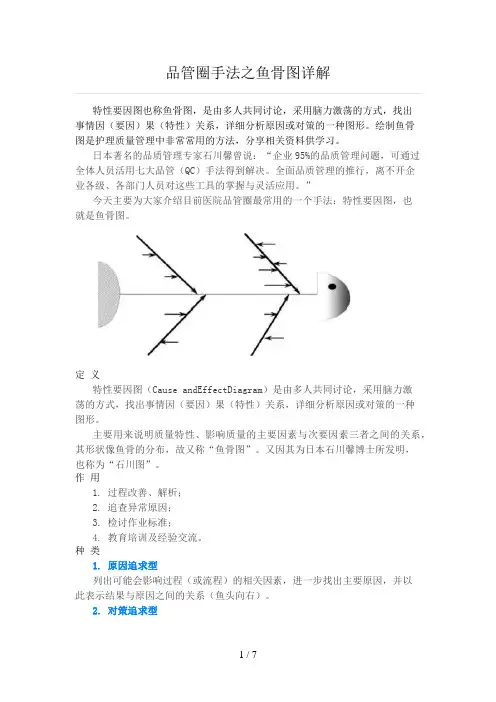 品管圈手法之鱼骨图详解