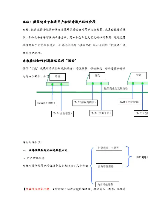 腾讯如何利用微信盈利