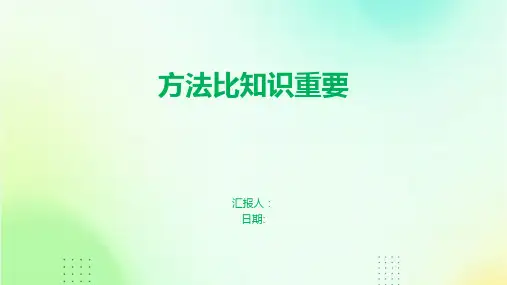 方法比知识重要