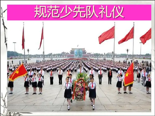 规范少先队礼仪 PPT