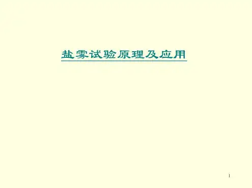 盐雾试验原理及应用_2022年学习资料