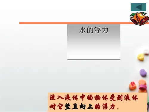 八年级上《水的浮力》ppt浙教版2