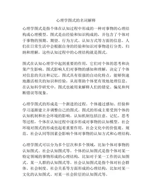 心理学图式的名词解释