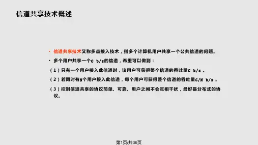 信道共享技术PPT课件