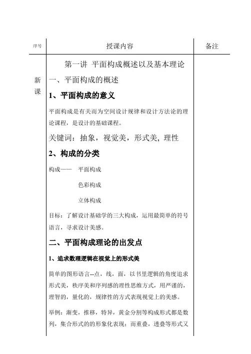平面构成概述