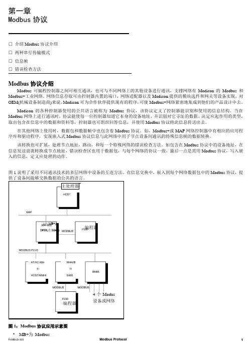 modicon_MODBUS协议最新中文版解读