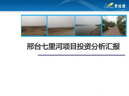 碧桂园2014年邢台七里河项目投资分析报告83p