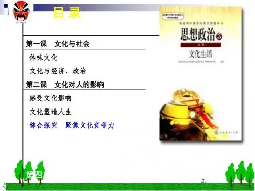 高中政治人教版必修三 1.1体味文化 课件(共29张PPT)