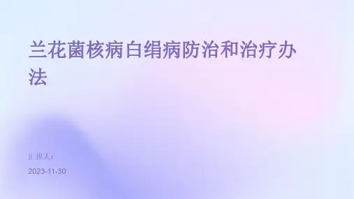 兰花菌核病白绢病防治和治疗办法