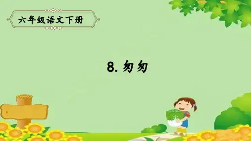 部编版六年级语文下册8.匆匆课件(2课时共36张PPT)