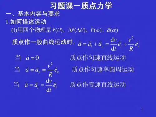 质点习题课