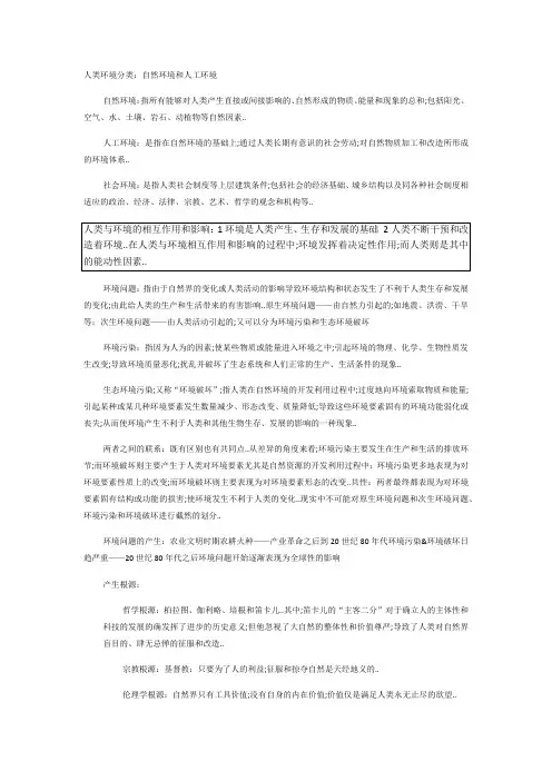 环境与资源保护法期末复习重点
