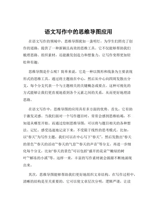 语文写作中的思维导图应用
