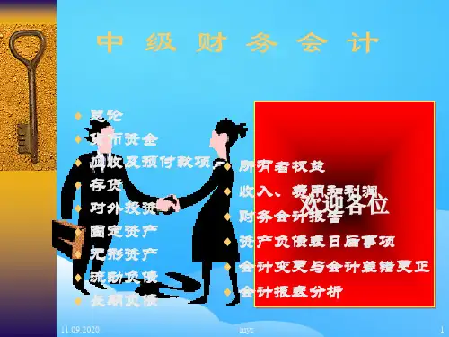 中级财务会计培训教程(ppt 418页)
