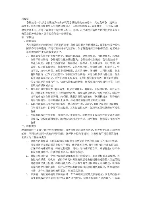 急腹症
