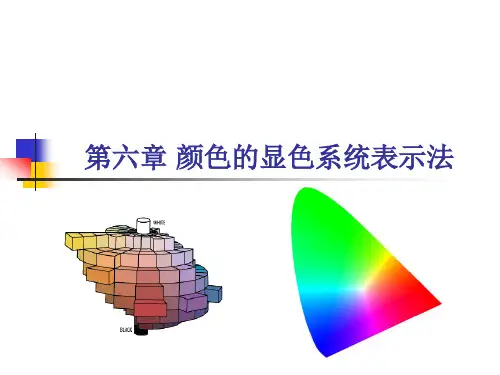 印刷色彩学06颜色的显色系统表示法