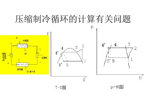 压缩制冷循环的有关计算的问题