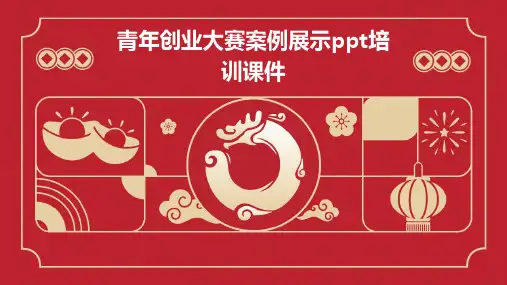 青年创业大赛案例展示PPT培训课件