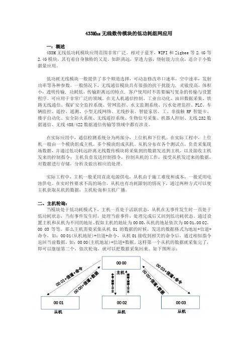 433mhz 低功耗无线模块组网应用